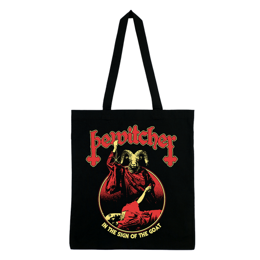 Bewitcher - In The Sign of The Goat Tote Bag - Black