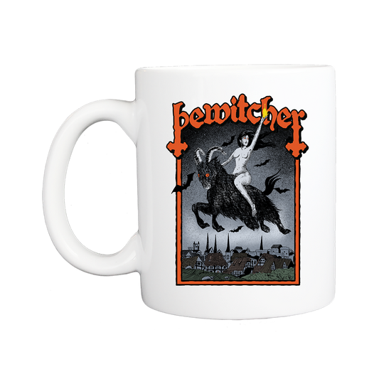 Bewitcher - Witch Goat Mug - White