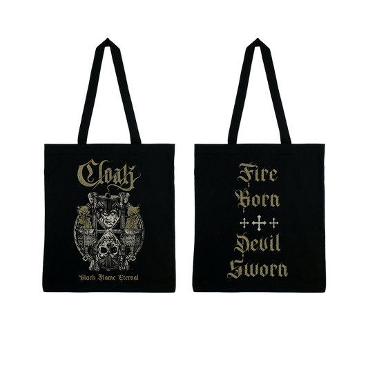 Cloak - Black Flame Eternal Tote Bag - Black