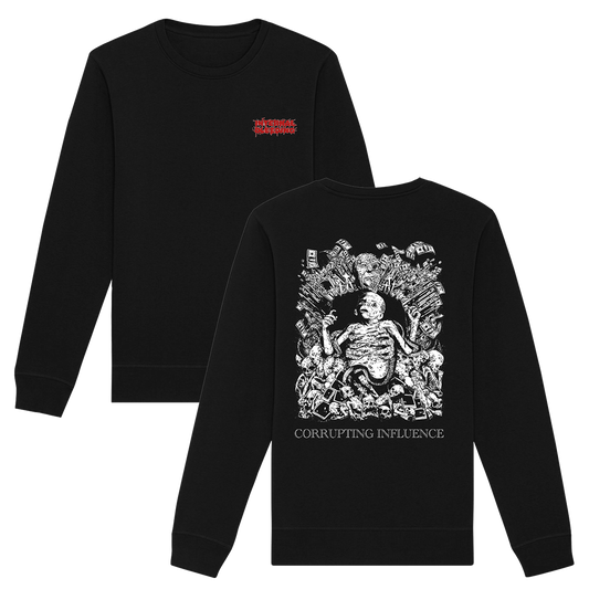 Internal Bleeding - Corrupting Influence Crewneck Sweatshirt - Black