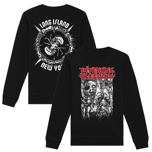 Internal Bleeding - Faceripper Crewneck Sweatshirt - Black