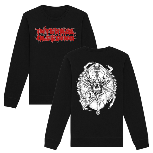 Internal Bleeding - Splatter Crewneck Sweatshirt - Black