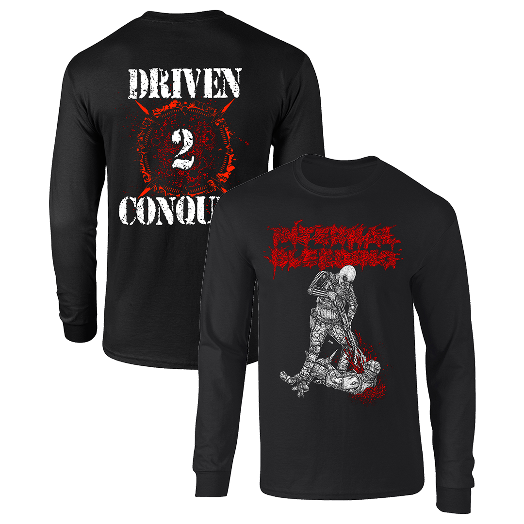 Internal Bleeding - Driven 2 Conquer Longsleeve - Black