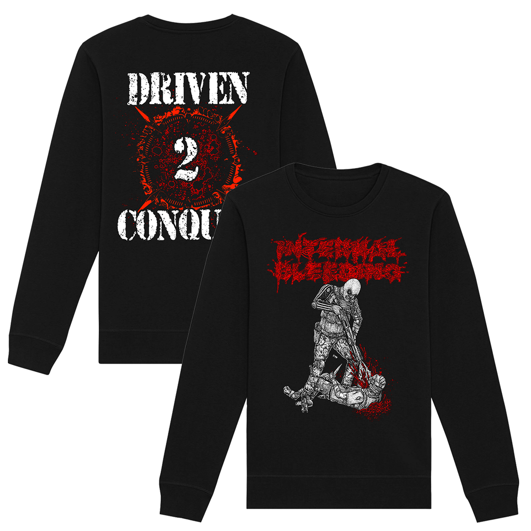 Internal Bleeding - Driven 2 Conquer Crewneck Sweatshirt - Black