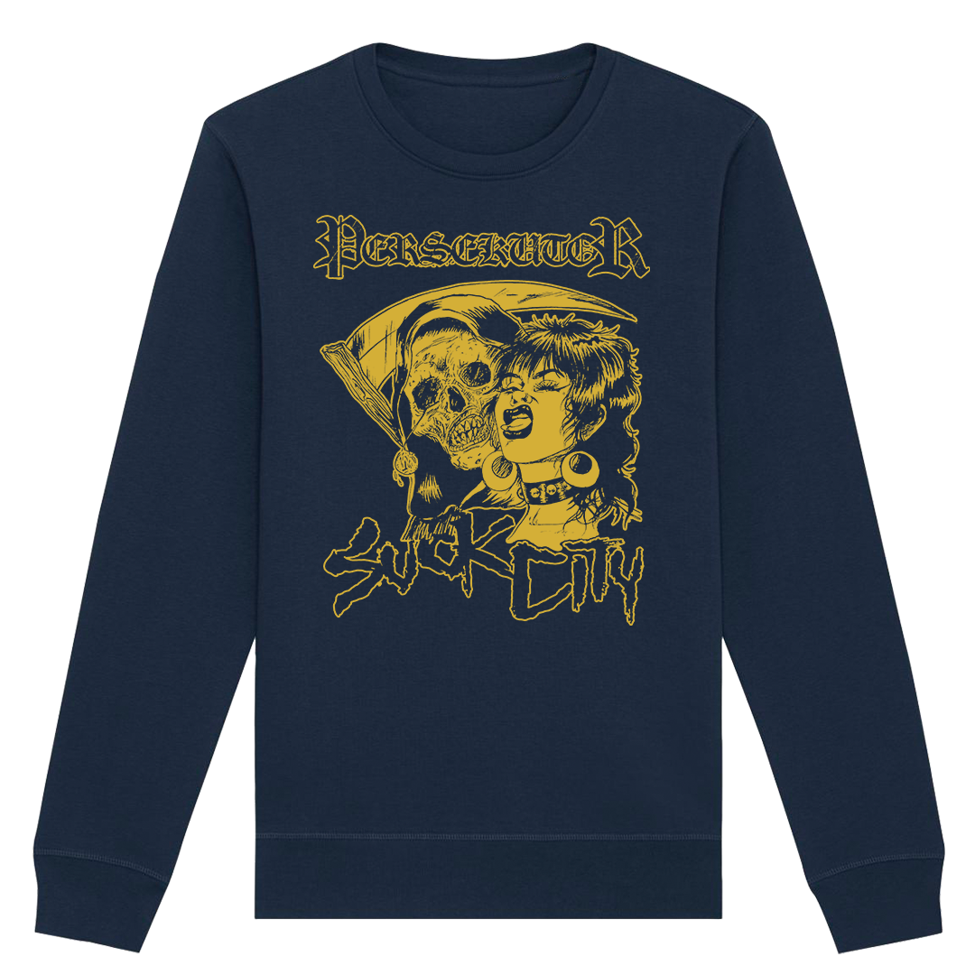Persekutor - Suck City Gold Crewneck Sweatshirt - Navy