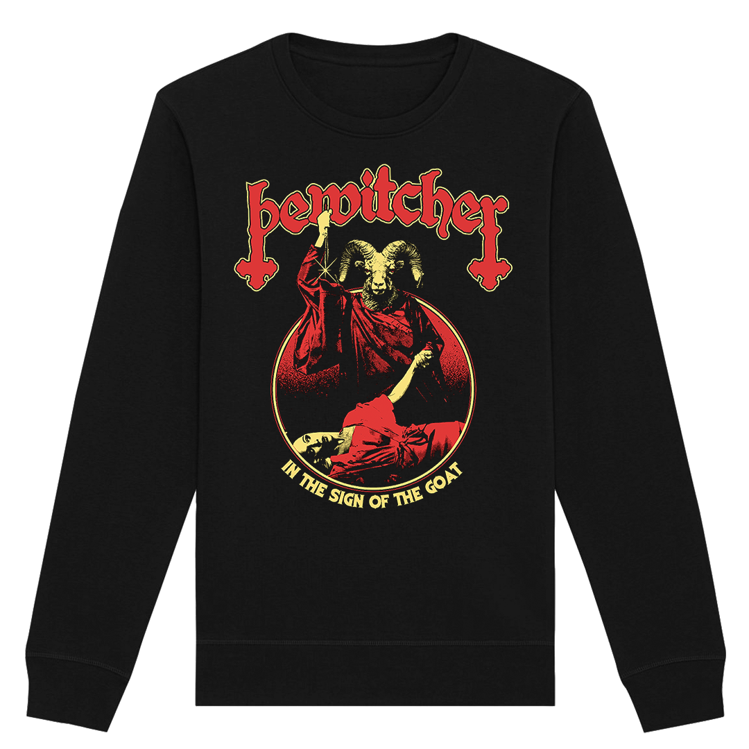 Bewitcher - In The Sign of The Goat Crewneck Sweatshirt- Black