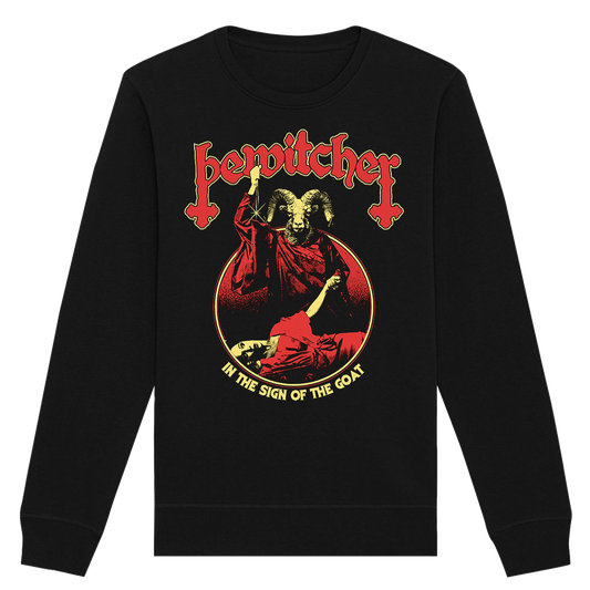 Bewitcher - In The Sign of The Goat Crewneck Sweatshirt- Black