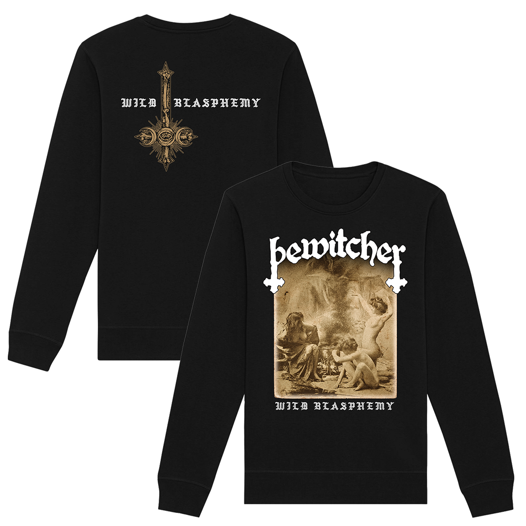 Bewitcher - Wild Blasphemy Crewneck Sweatshirt - Black