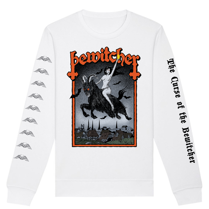 Bewitcher - Witch Goat Crewneck Sweatshirt - White