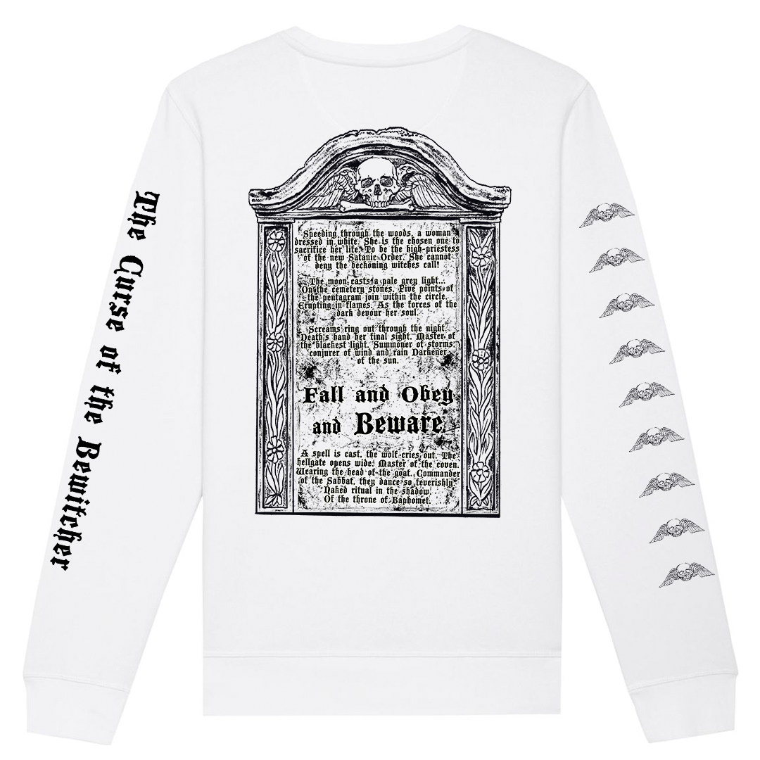 Bewitcher - Witch Goat Crewneck Sweatshirt - White