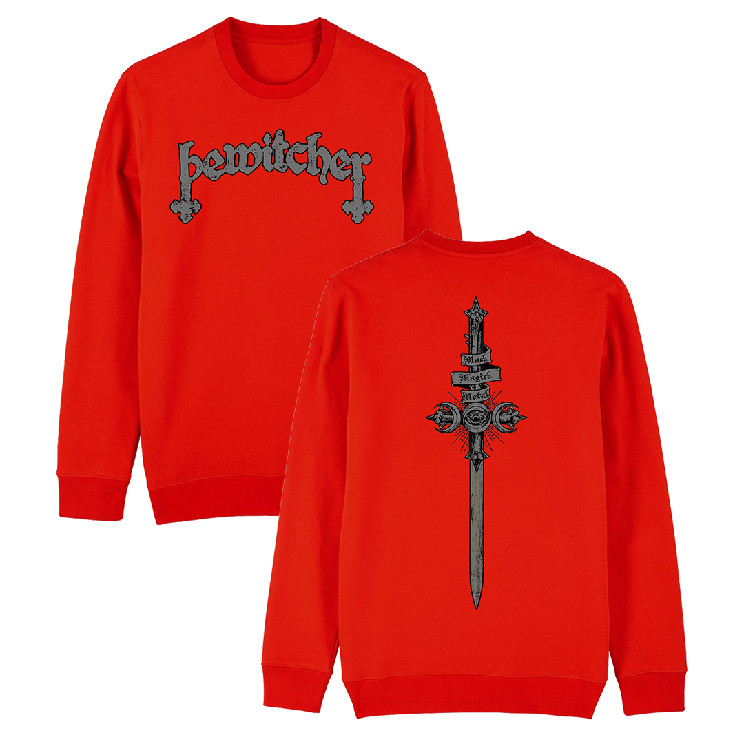 Bewitcher - Die Hard Sword Crewneck Sweatshirt - Red