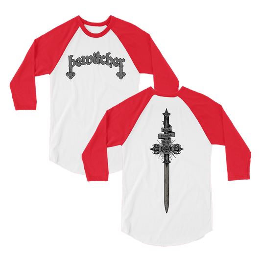 Bewitcher - Die Hard Sword Raglan - White/Red