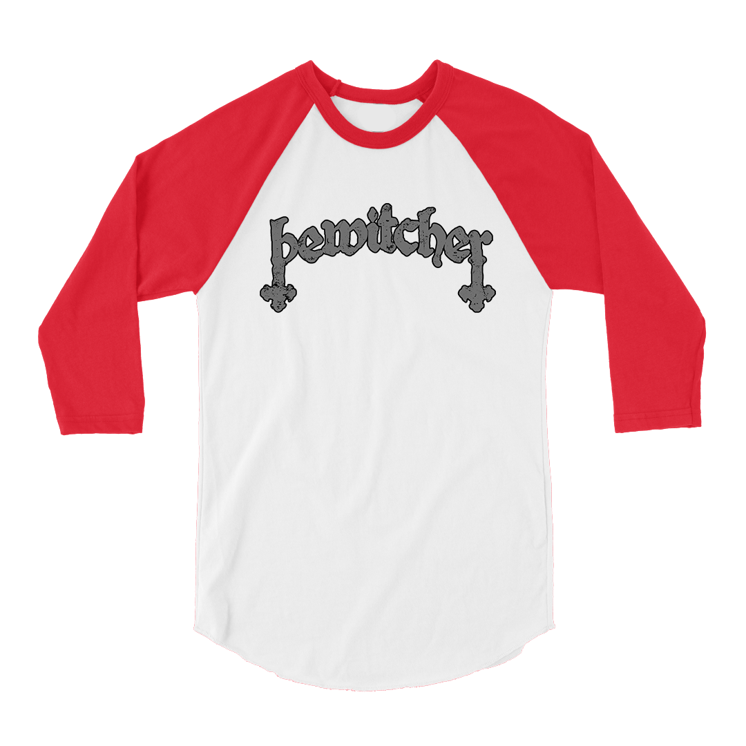 Bewitcher - Die Hard Sword Raglan - White/Red