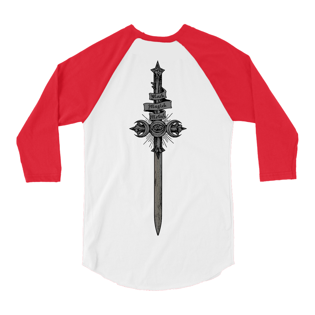 Bewitcher - Die Hard Sword Raglan - White/Red