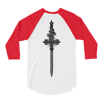 Bewitcher - Die Hard Sword Raglan - White/Red