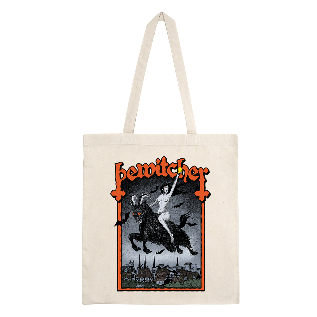 Bewitcher - Witch Goat Tote Bag - Natural