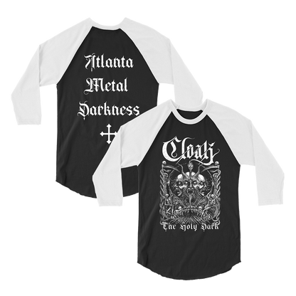 Cloak - The Holy Dark Raglan - Black/White