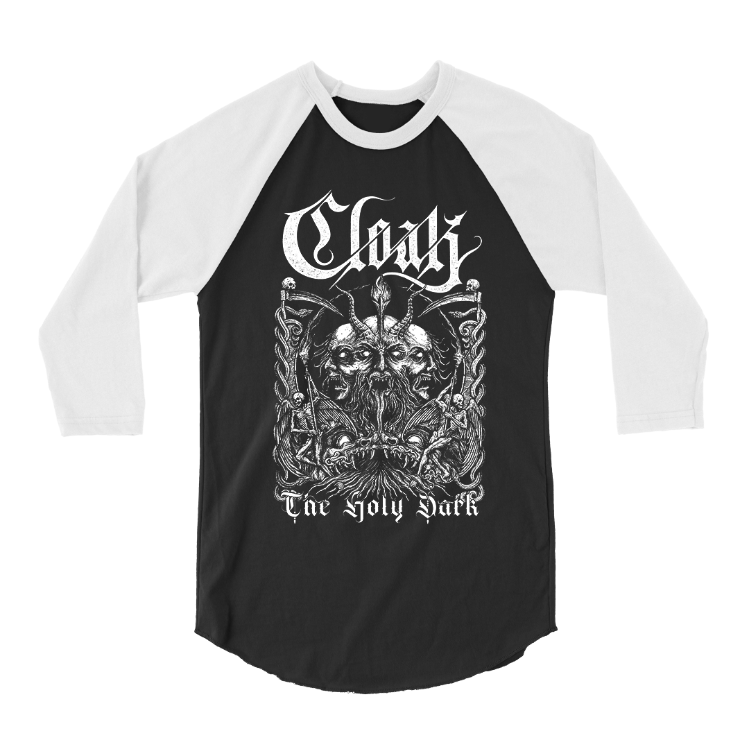 Cloak - The Holy Dark Raglan - Black/White