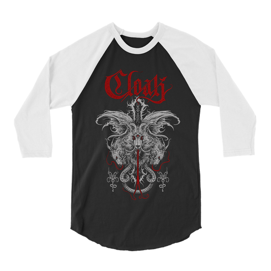 Cloak - Wolves Raglan - Black/White