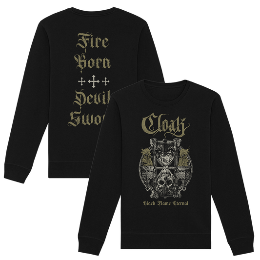 Cloak - Black Flame Eternal Crewneck Sweatshirt - Black