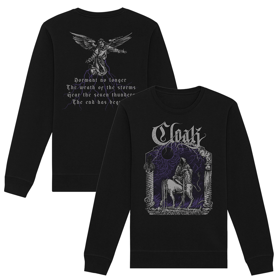 Cloak - Seven Thunders Crewneck Sweatshirt - Black