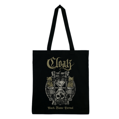 Cloak - Black Flame Eternal Tote Bag - Black