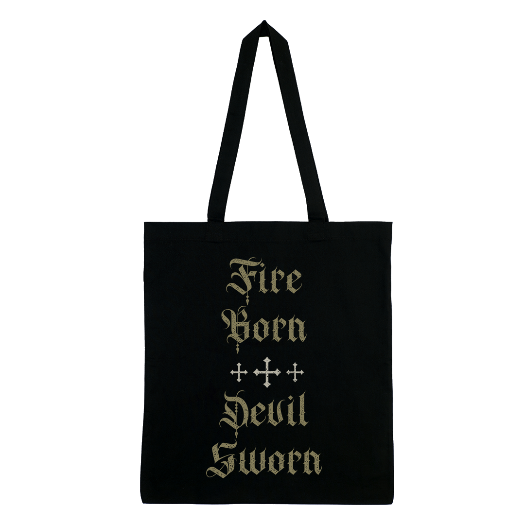 Cloak - Black Flame Eternal Tote Bag - Black