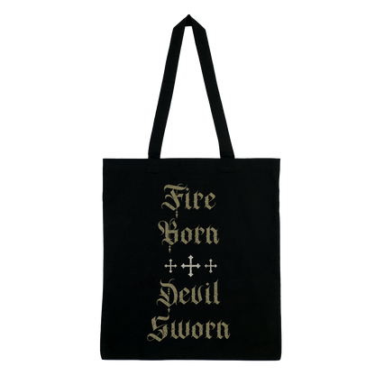 Cloak - Black Flame Eternal Tote Bag - Black