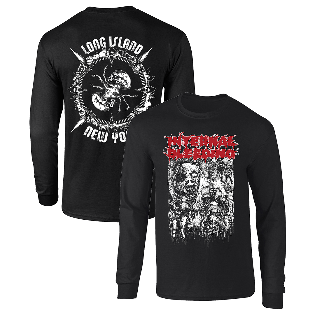 Internal Bleeding - Faceripper Longsleeve - Black