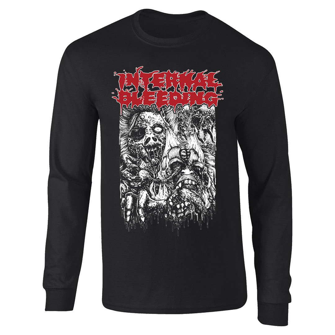 Internal Bleeding - Faceripper Longsleeve - Black