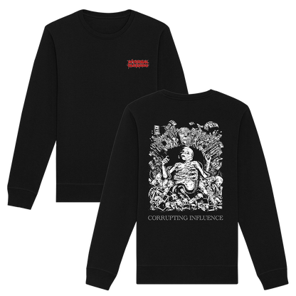 Internal Bleeding - Corrupting Influence Crewneck Sweatshirt - Black