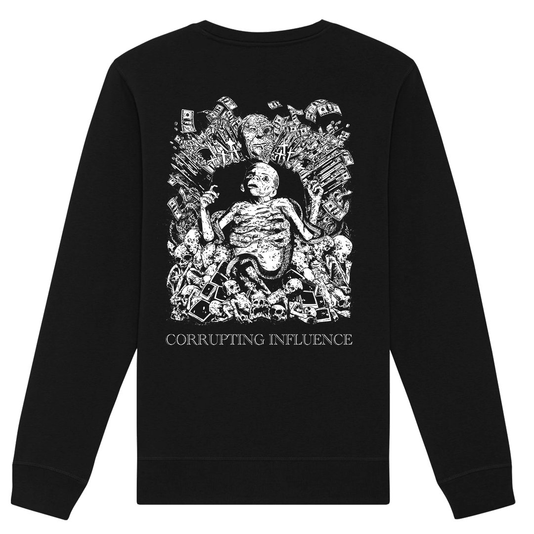 Internal Bleeding - Corrupting Influence Crewneck Sweatshirt - Black