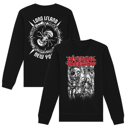 Internal Bleeding - Faceripper Crewneck Sweatshirt - Black