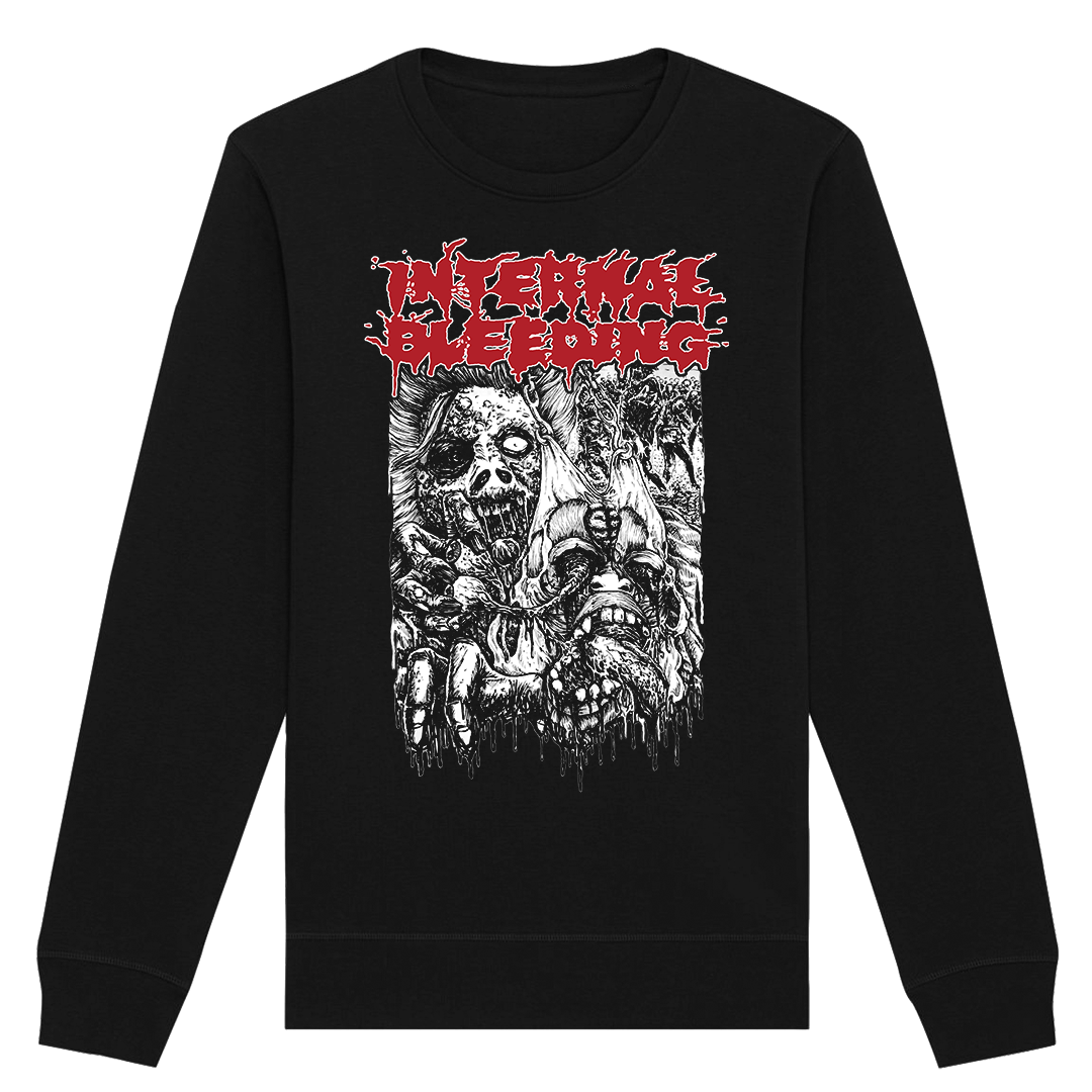 Internal Bleeding - Faceripper Crewneck Sweatshirt - Black