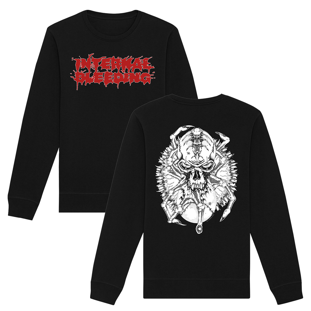 Internal Bleeding - Splatter Crewneck Sweatshirt - Black