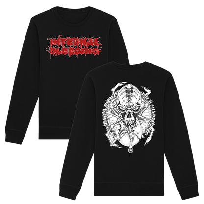 Internal Bleeding - Splatter Crewneck Sweatshirt - Black