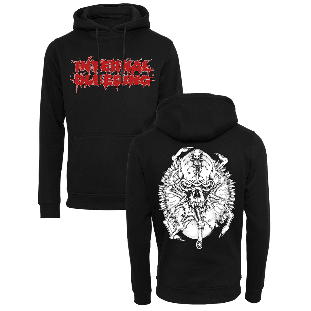 Internal Bleeding - Splatter Pullover Hoodie - Black