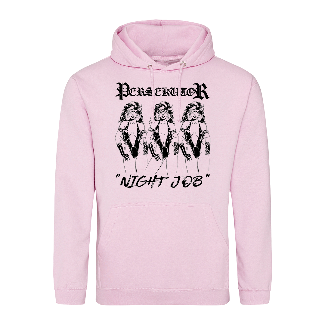 Persekutor - Night Job Pullover Hoodie - Pink