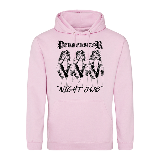 Persekutor - Night Job Pullover Hoodie - Pink