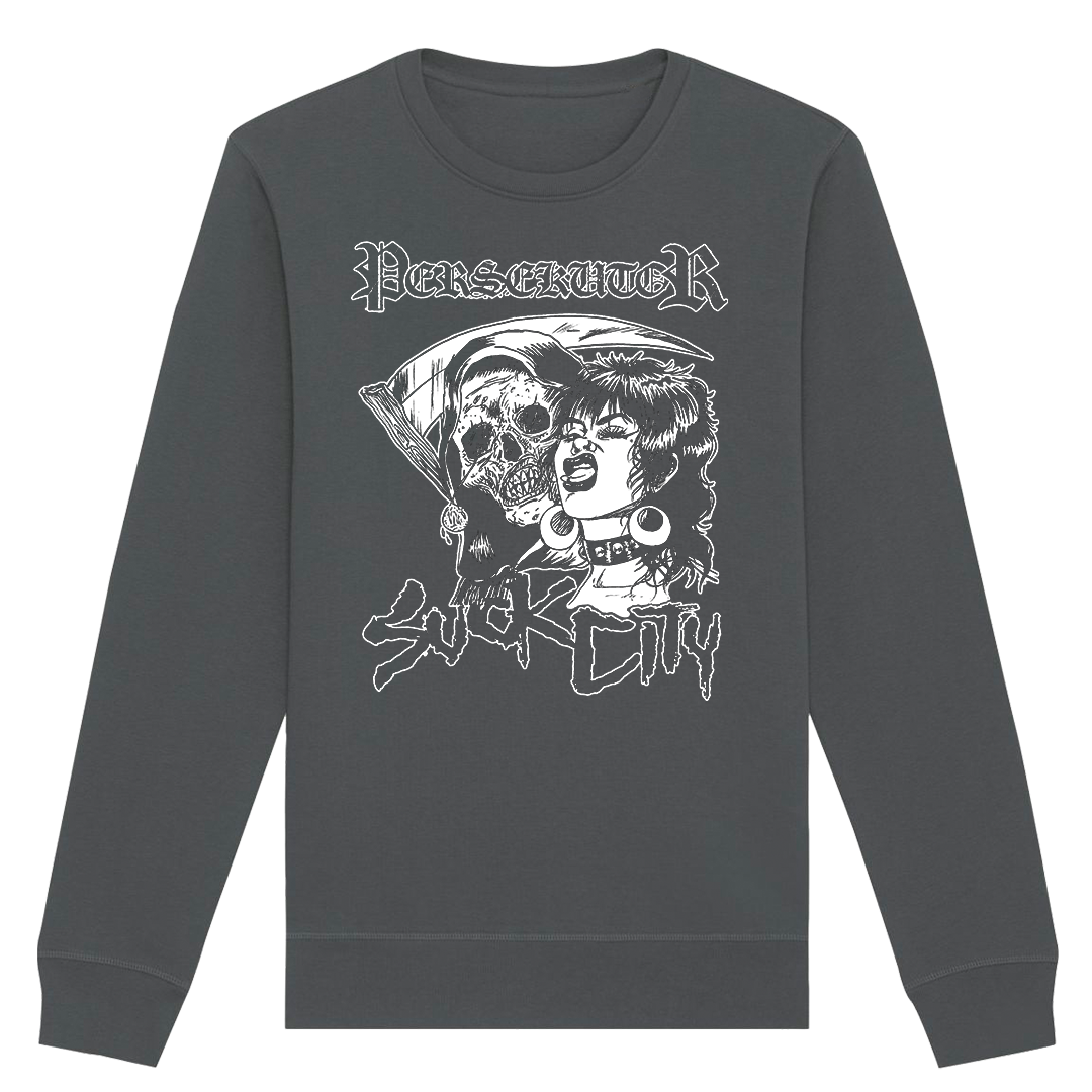 Persekutor - Suck City Crewneck Sweatshirt - Charcoal