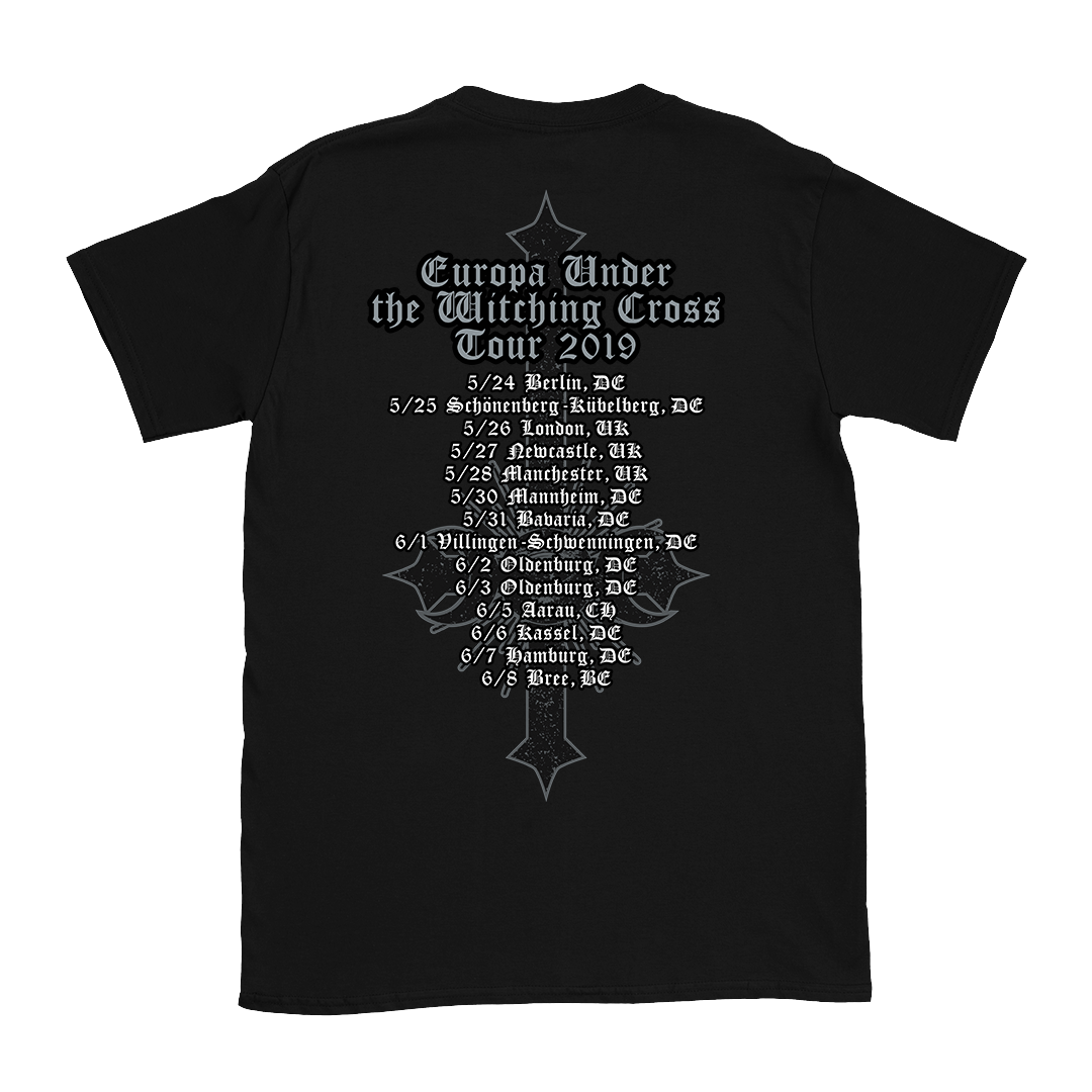 Bewitcher - Under The Witching Cross 2019 Tour T-Shirt - Black