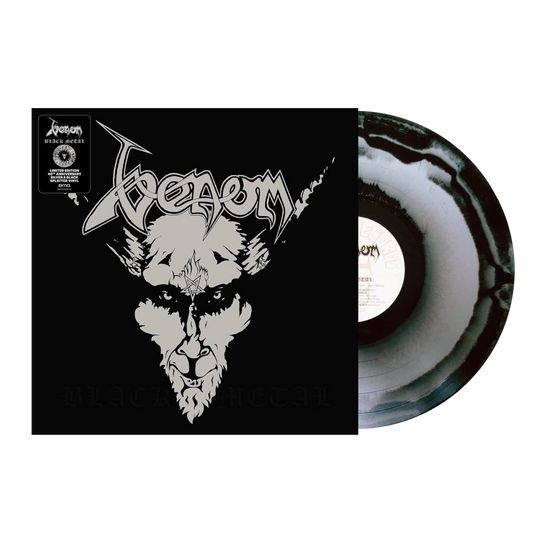 Venom - Black Metal 40th Anniversary Edition Vinyl LP - Silver & Black Swirl