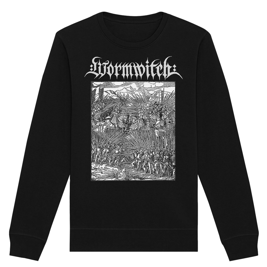 Wormwitch - Adversary In Flames Crewneck Sweatshirt - Black