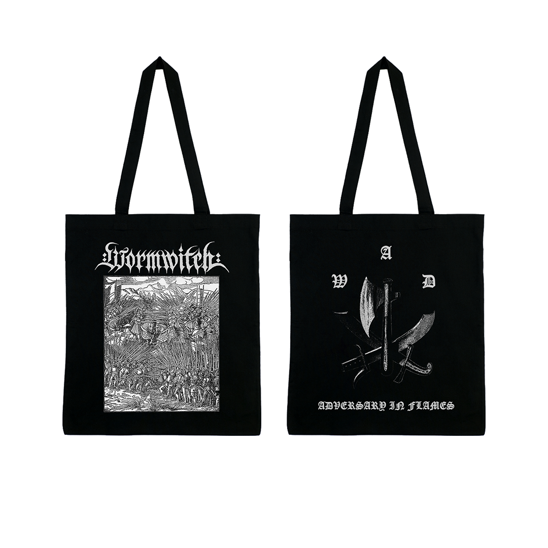 Wormwitch - Adversary In Flames Tote Bag - Black